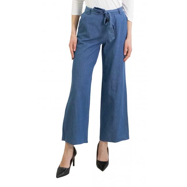 Pantalone morbido in denim con cinta Only 